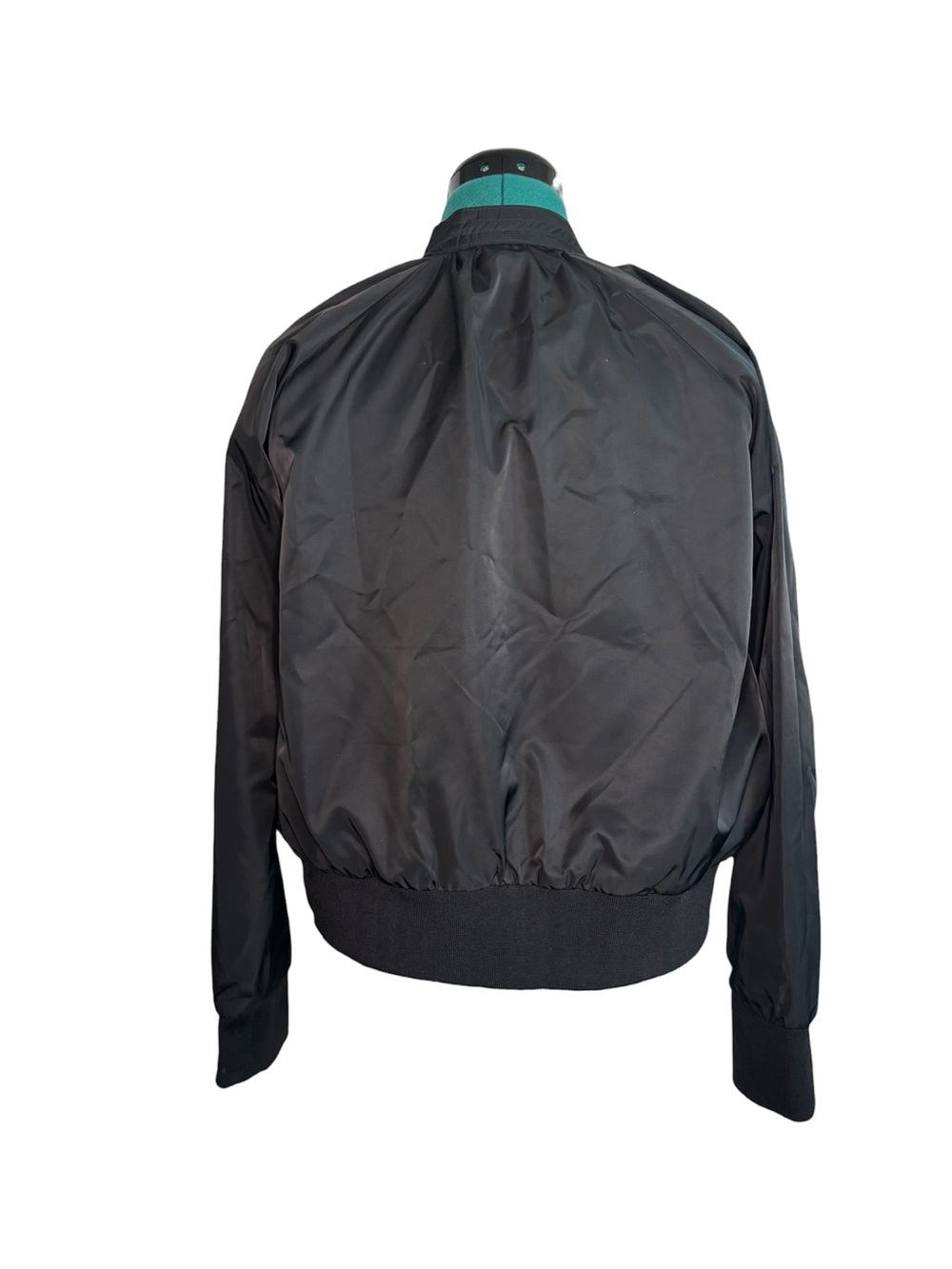 Free People Midnight Black Bomber Jacket - Lightweight Zip Front - Picture 6 of 10